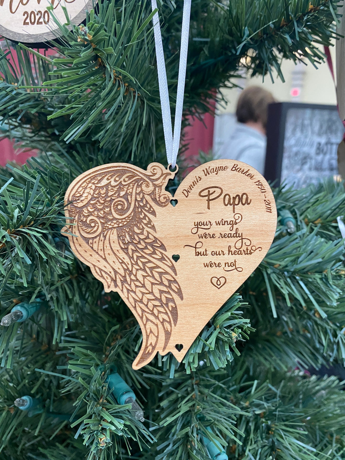Angel Wings Memorial Ornament