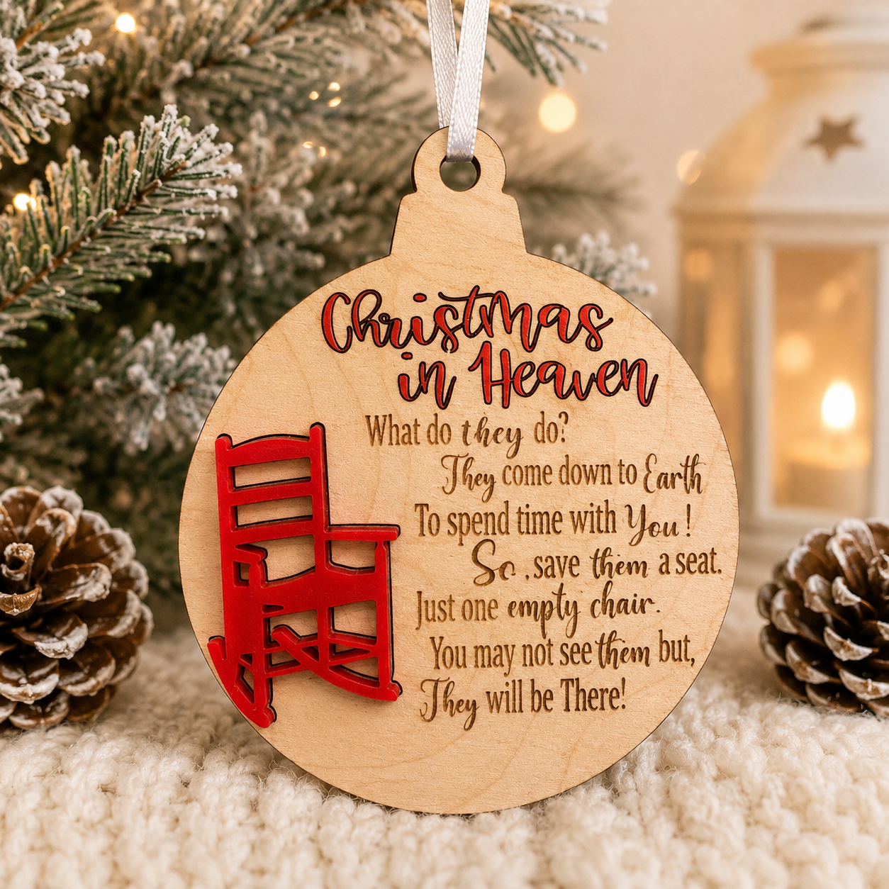 Christmas in Heaven Memorial Ornament