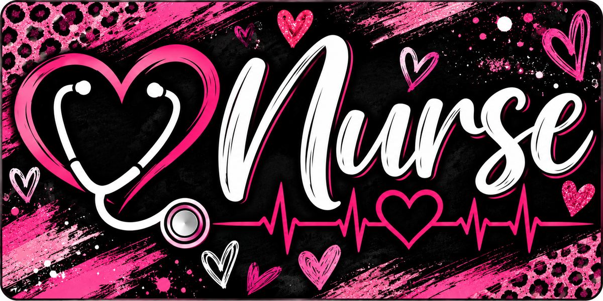 Nurse Decorative License Plate – 12" x 6"