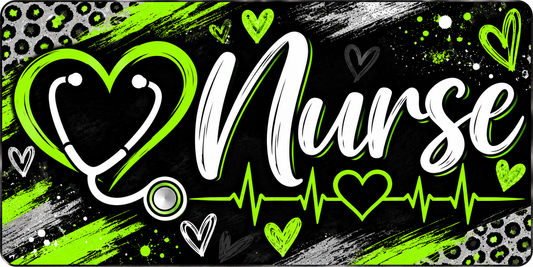 Nurse Decorative License Plate – 12" x 6"