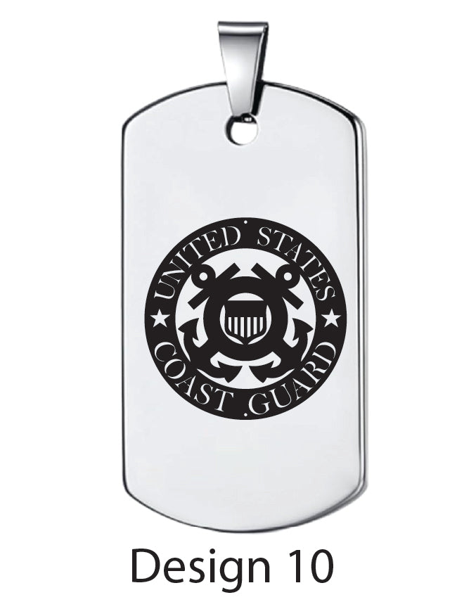 Personalized Commemorative Military Dog Tag
