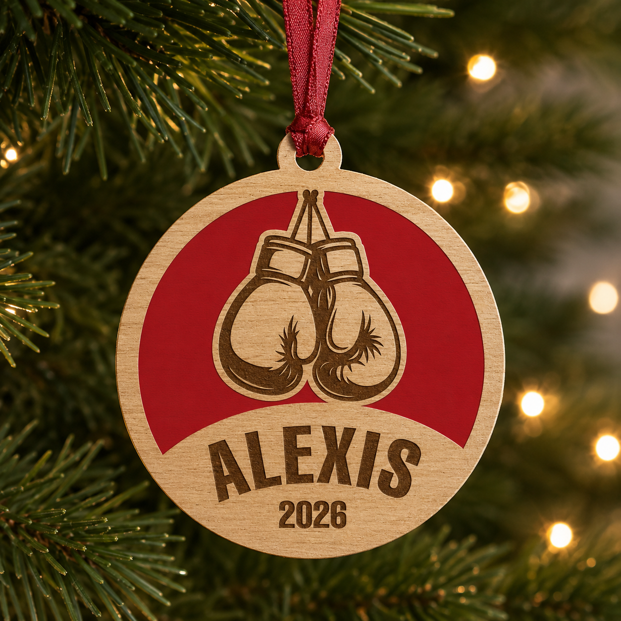 Personalized Boxing Gloves Ornament