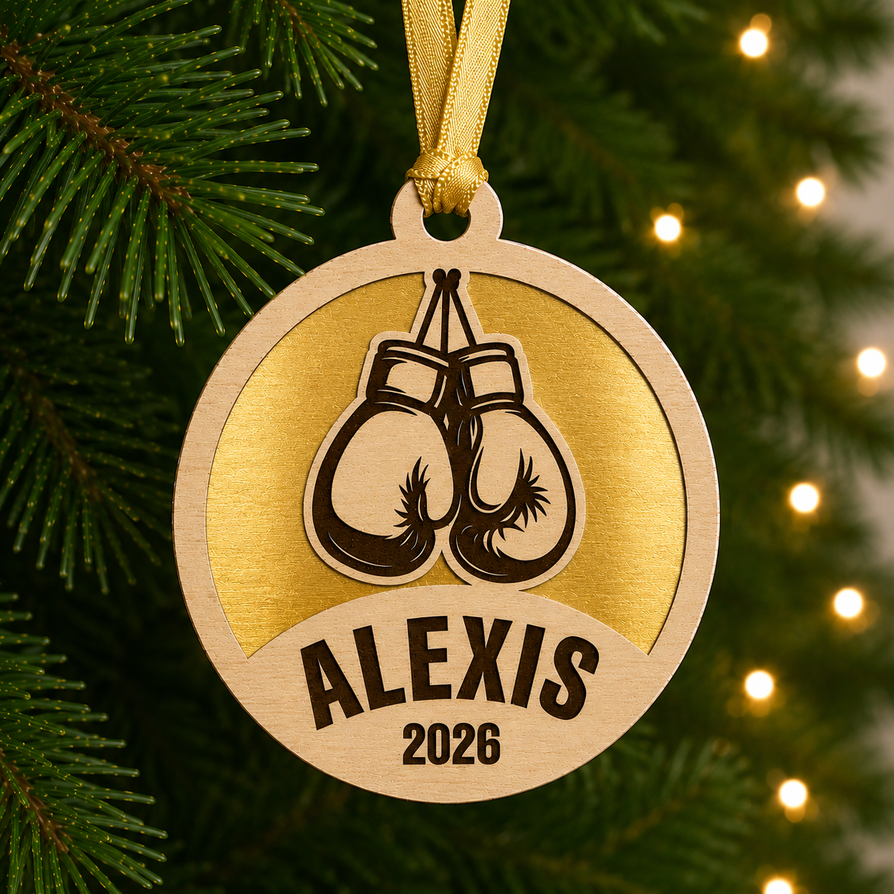 Personalized Boxing Gloves Ornament