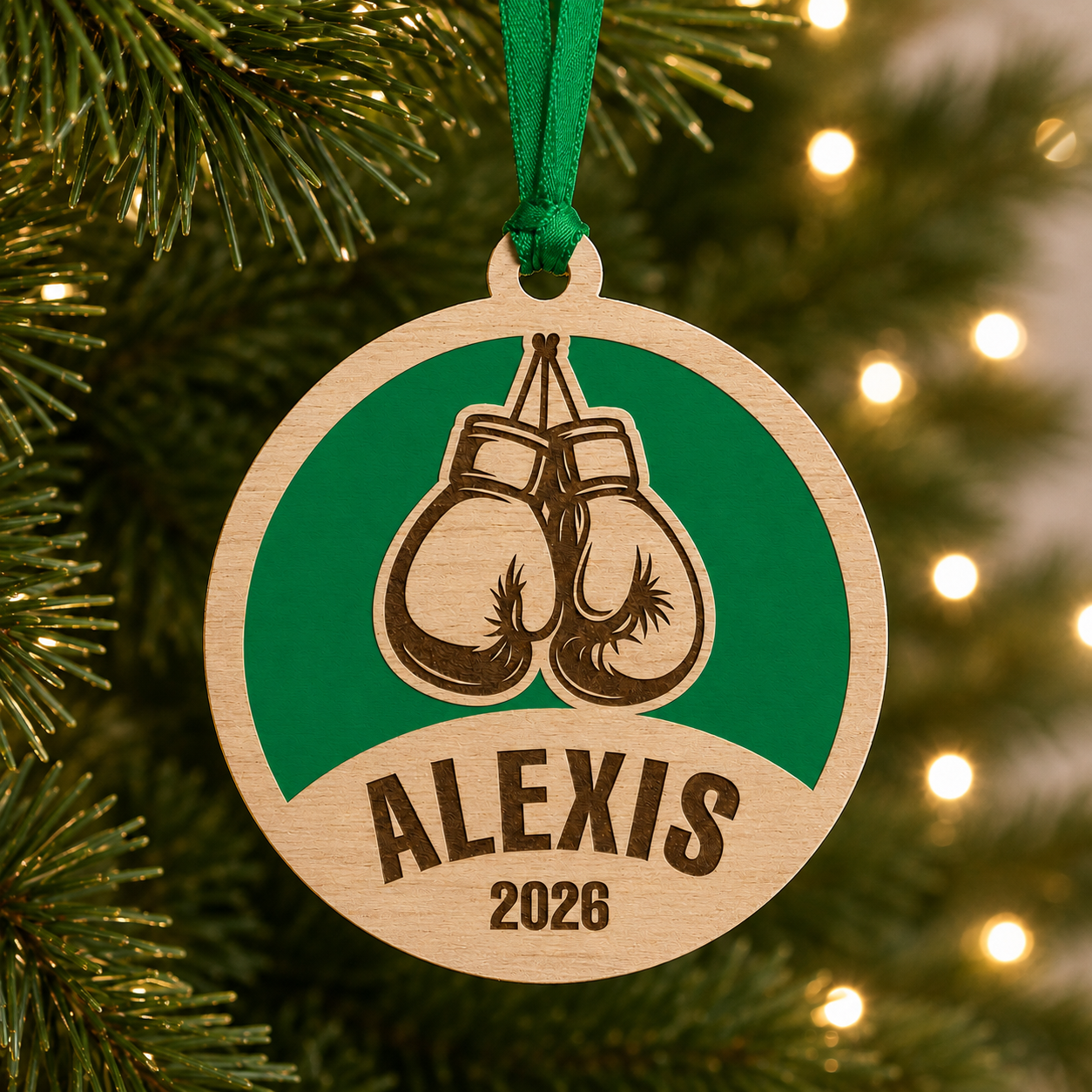Personalized Boxing Gloves Ornament