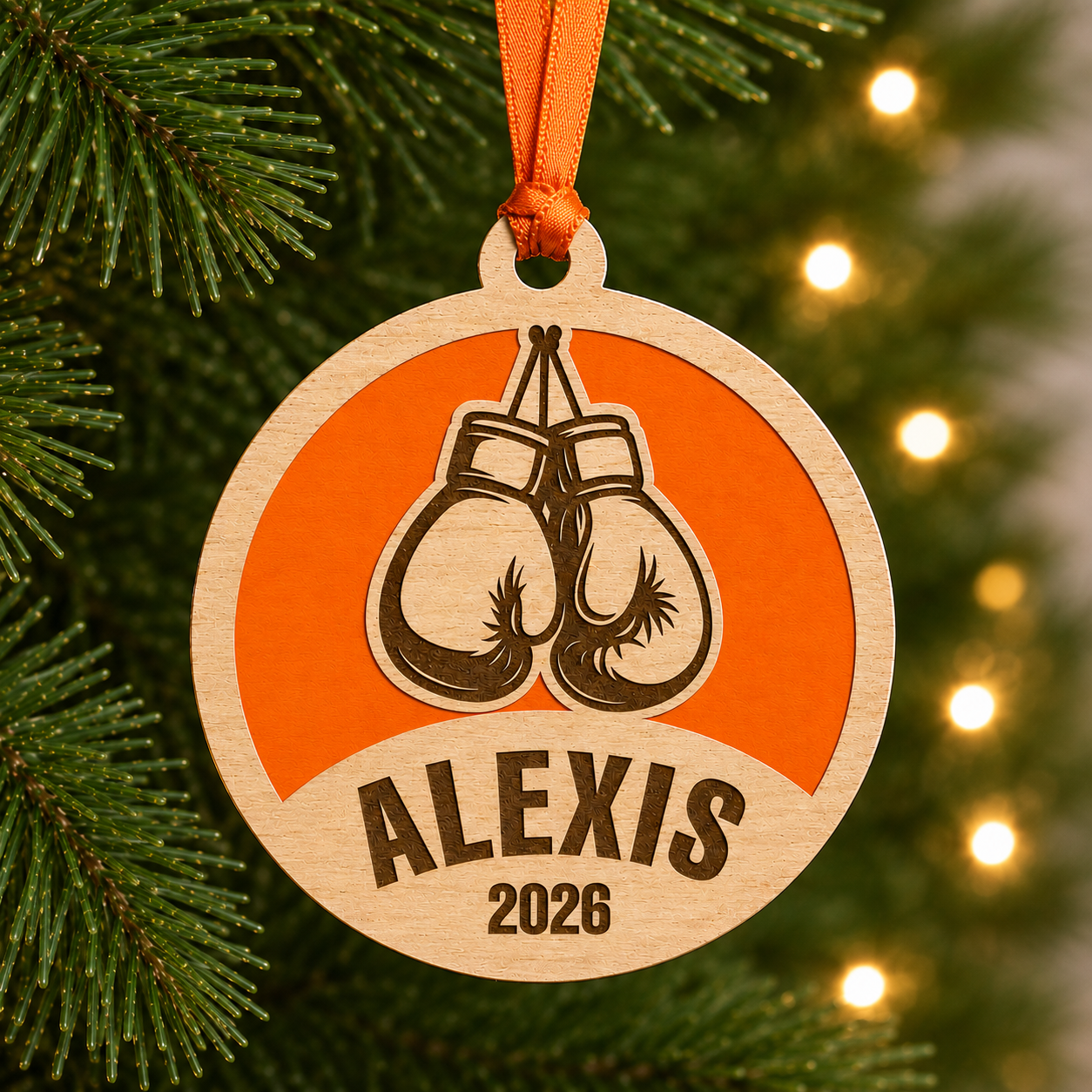 Personalized Boxing Gloves Ornament