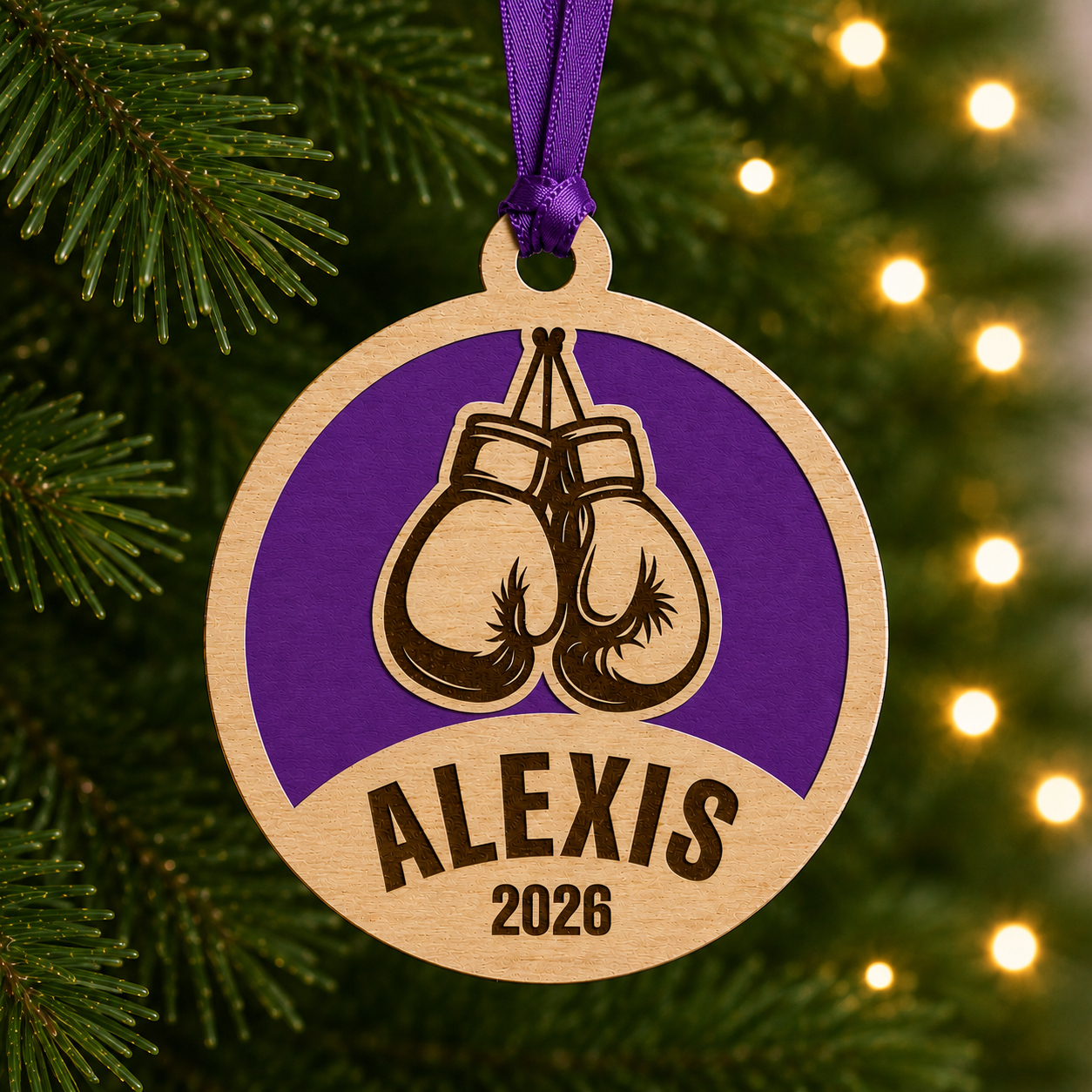 Personalized Boxing Gloves Ornament