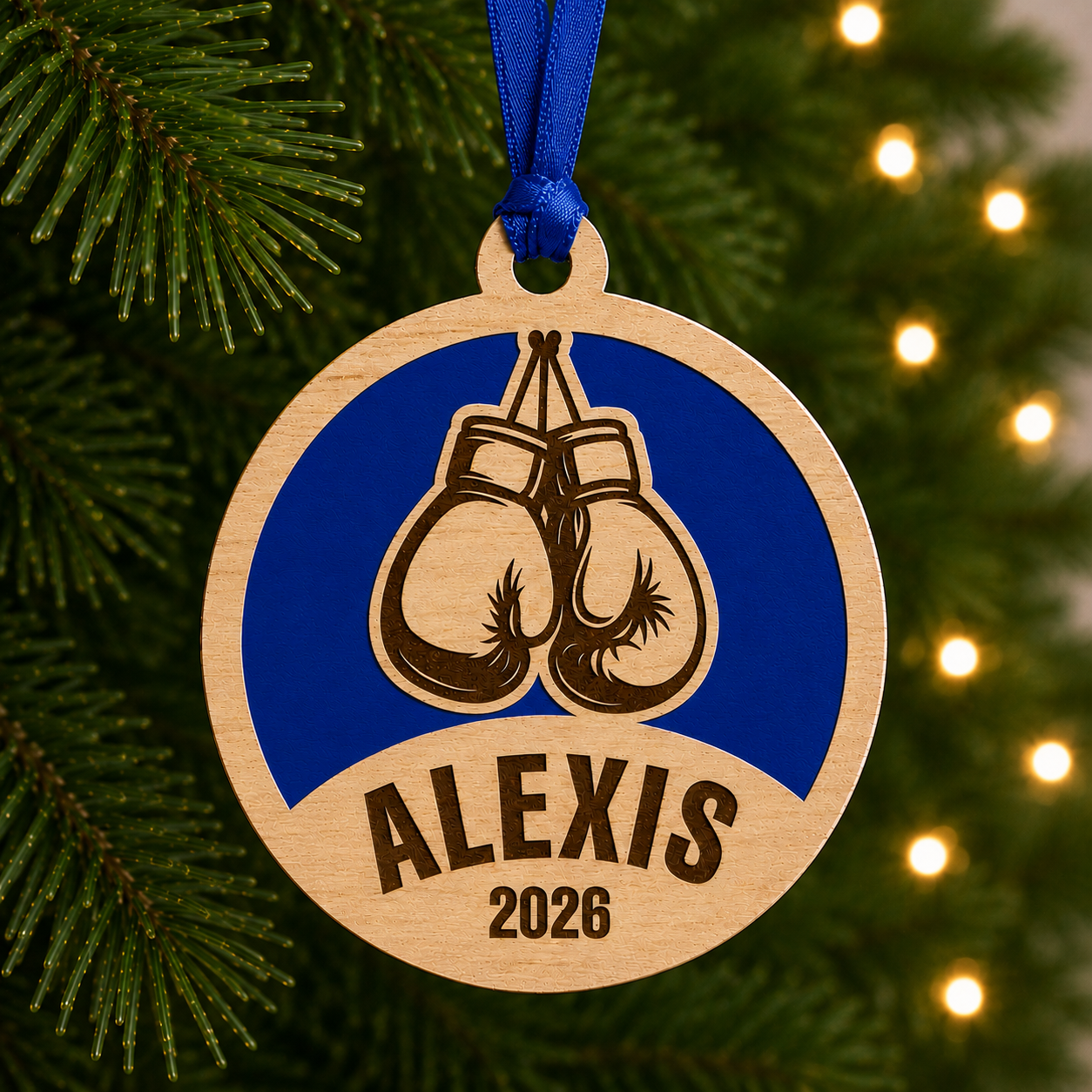 Personalized Boxing Gloves Ornament