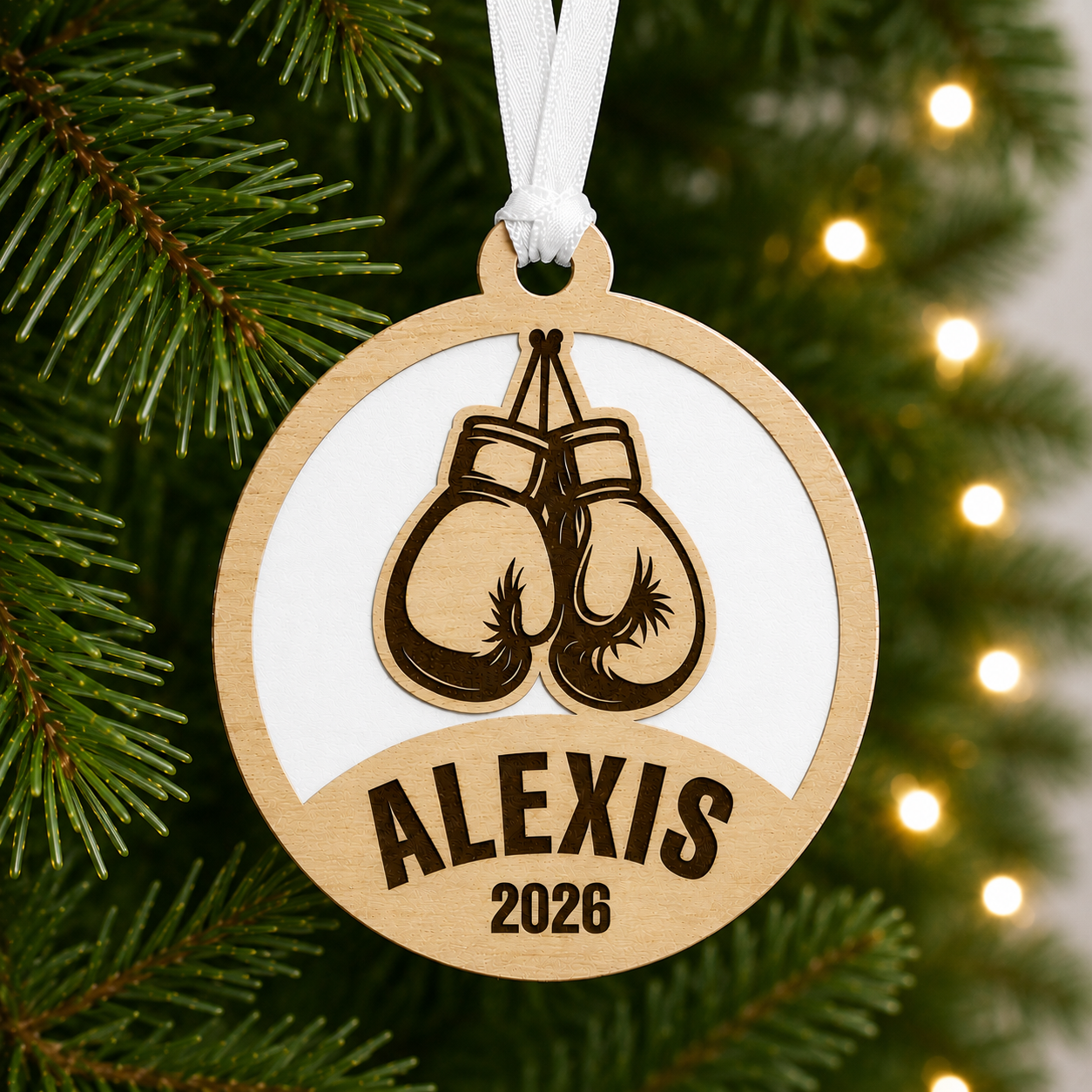 Personalized Boxing Gloves Ornament