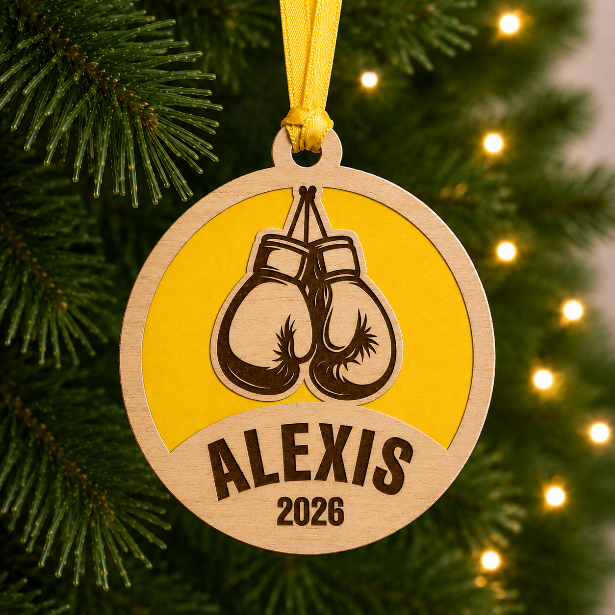 Personalized Boxing Gloves Ornament