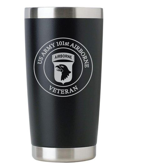 20oz US Army Tumbler – Custom Engraved Stainless Steel Travel Mug (USA03)