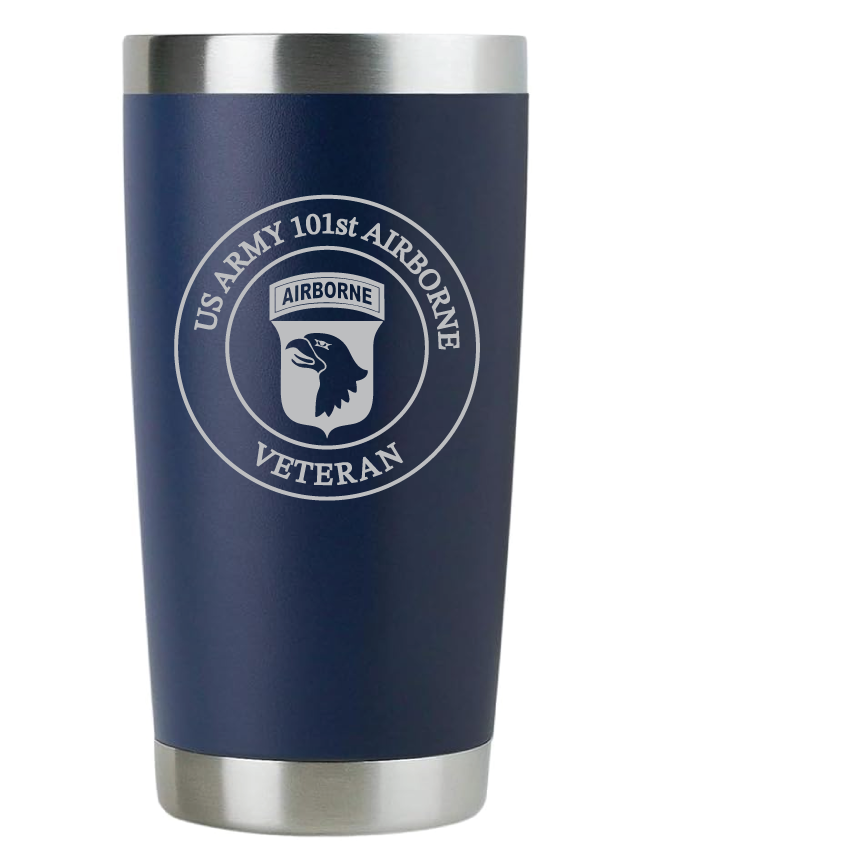 20oz US Army Tumbler – Custom Engraved Stainless Steel Travel Mug (USA03)