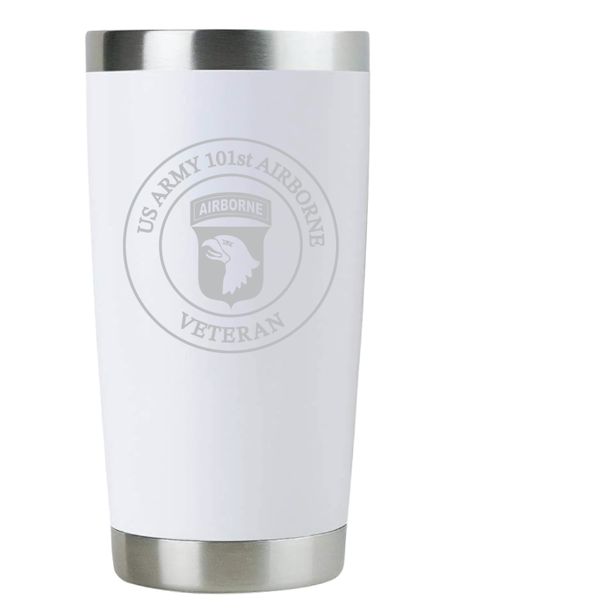 20oz US Army Tumbler – Custom Engraved Stainless Steel Travel Mug (USA03)