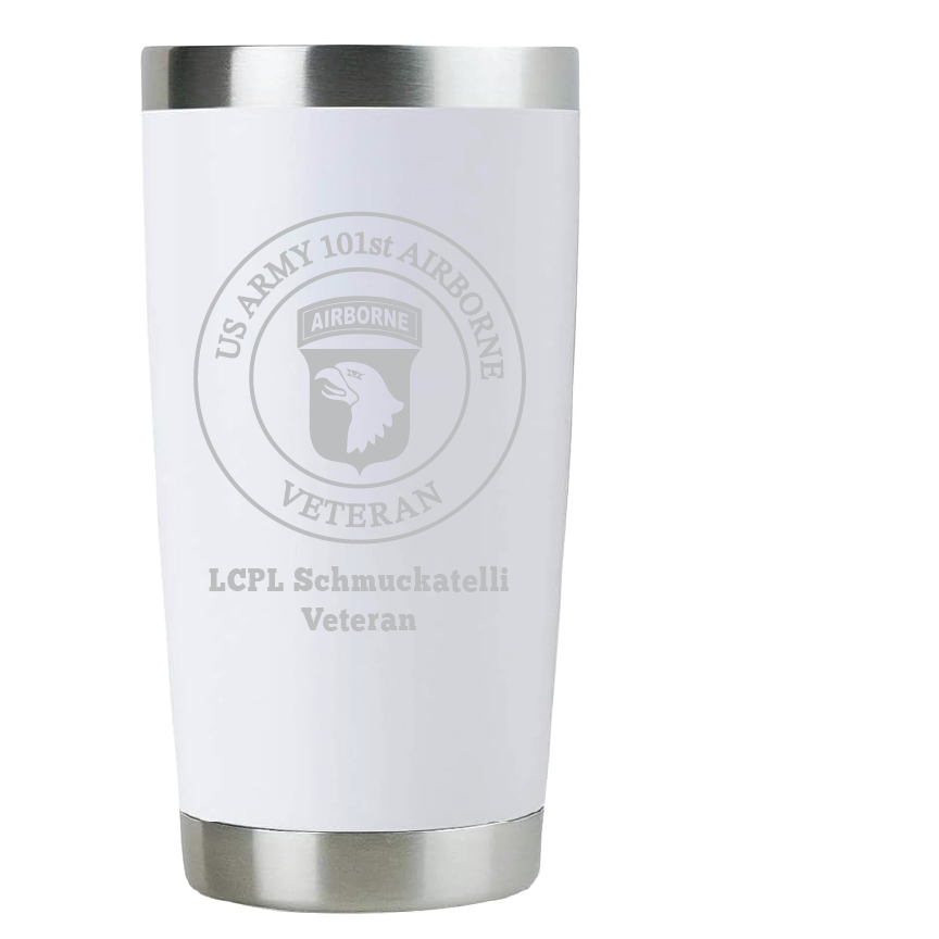 20oz US Army Tumbler – Custom Engraved Stainless Steel Travel Mug (USA03)