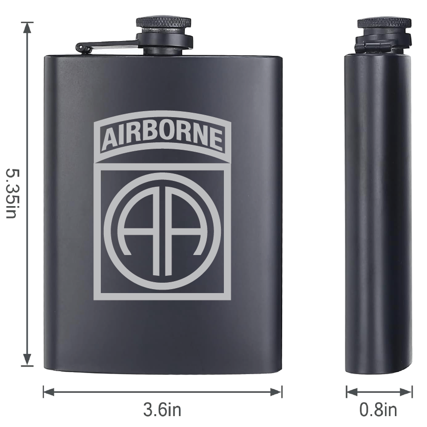 Personalized Military Engraved Stainless Steel Flask