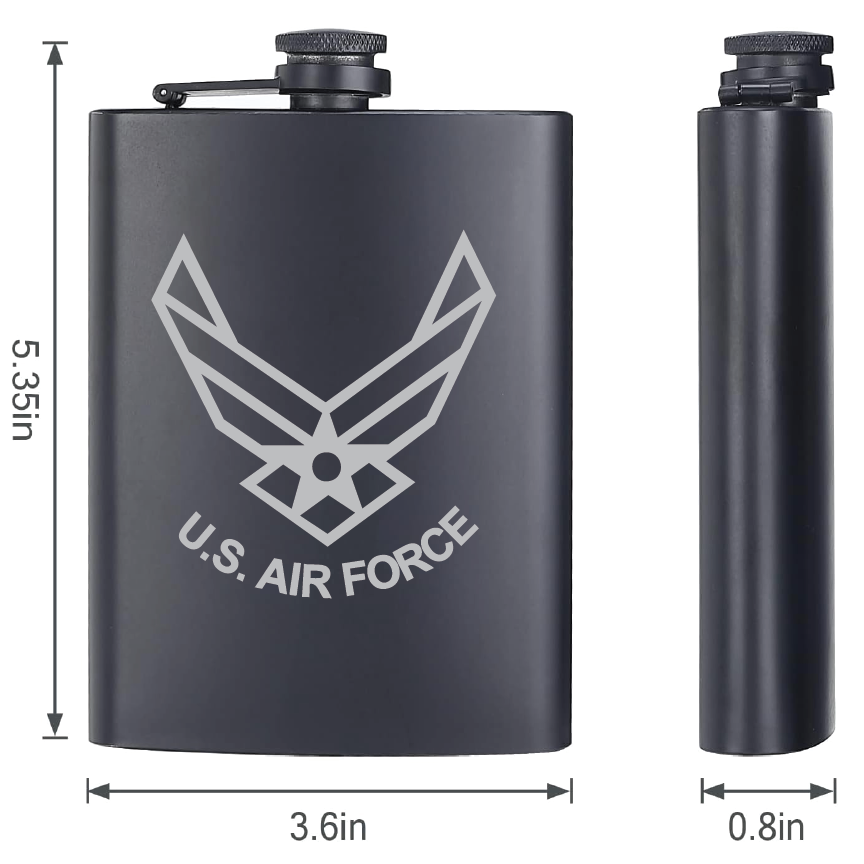 Personalized Military Engraved Stainless Steel Flask