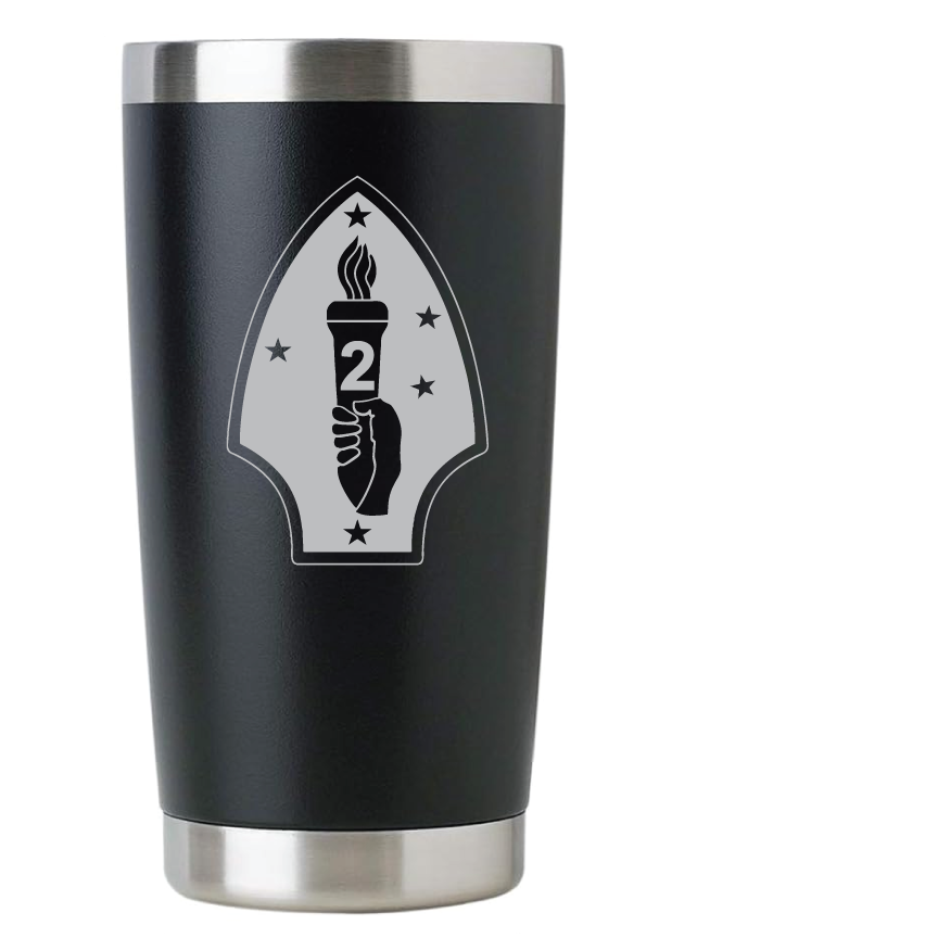 20oz USMC Marine Corps Tumbler – Custom Engraved Stainless Steel Travel Mug (USMC04)