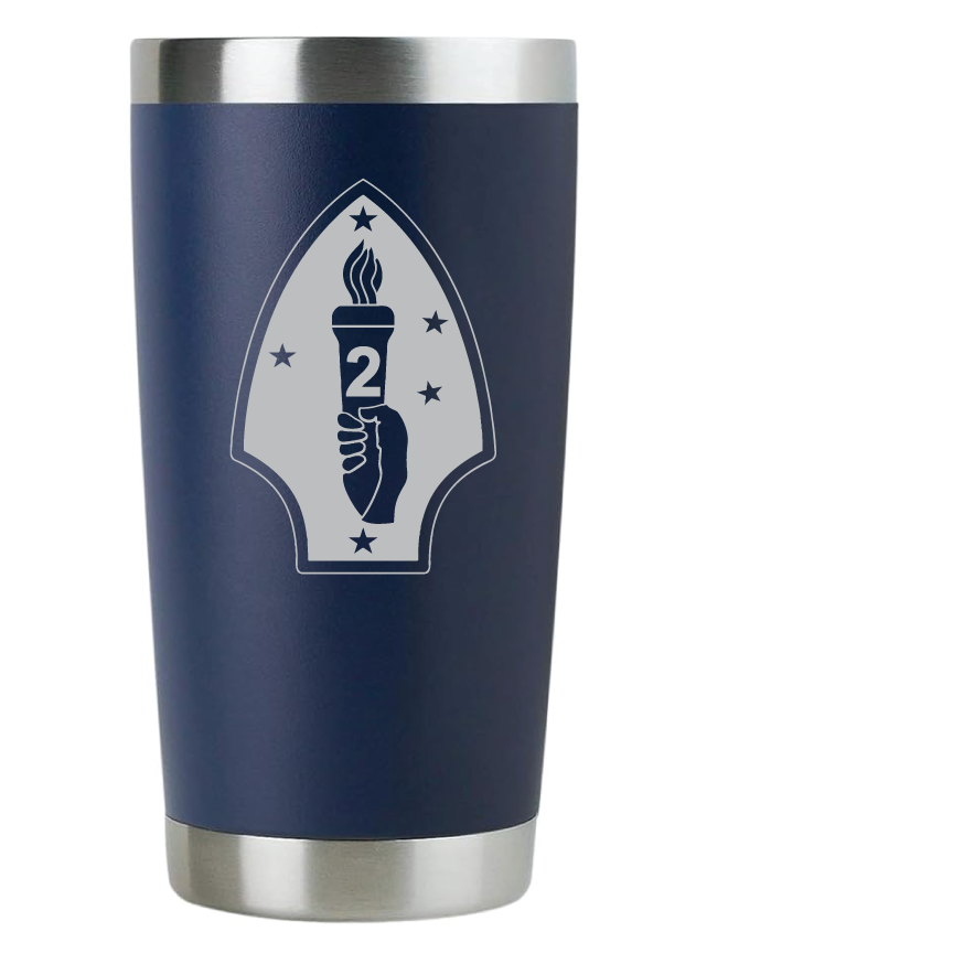 20oz USMC Marine Corps Tumbler – Custom Engraved Stainless Steel Travel Mug (USMC04)