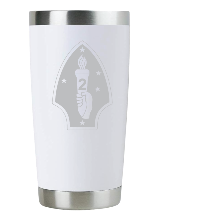 20oz USMC Marine Corps Tumbler – Custom Engraved Stainless Steel Travel Mug (USMC04)