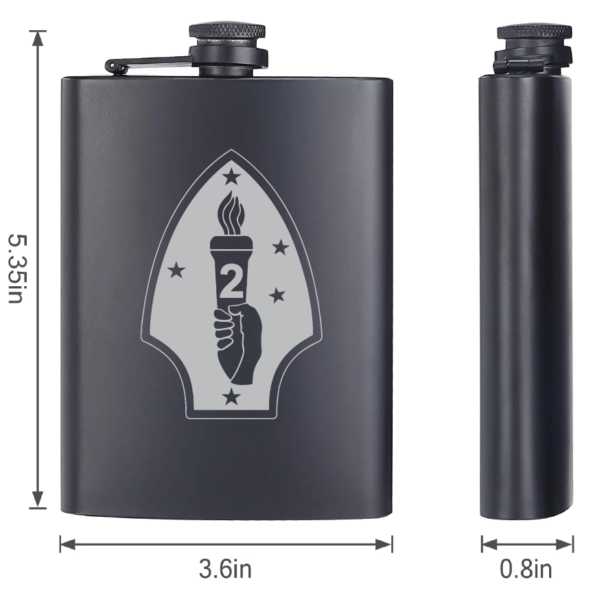 Personalized Military Engraved Stainless Steel Flask